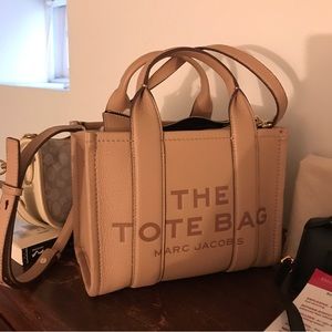 Marc Jacobs leather tote mini rose dust